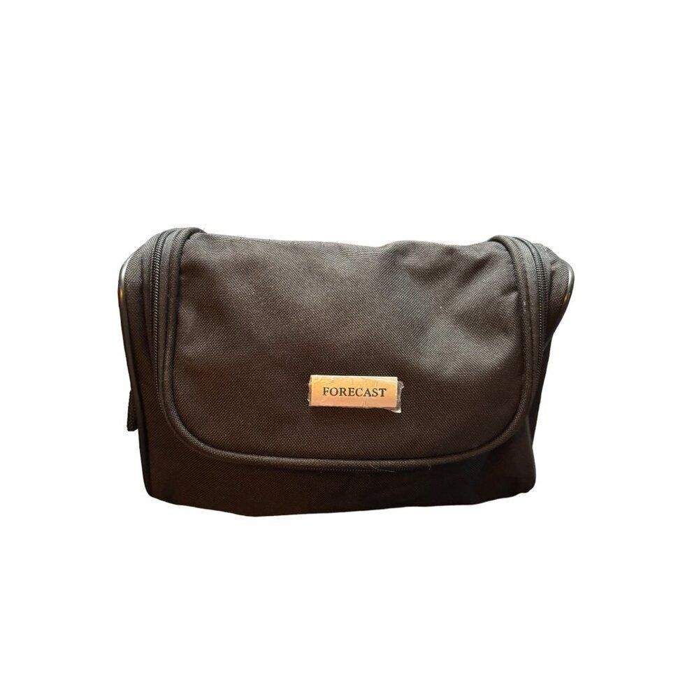 Forecast Black Travel Toiletry Bag With Multiple Compartments